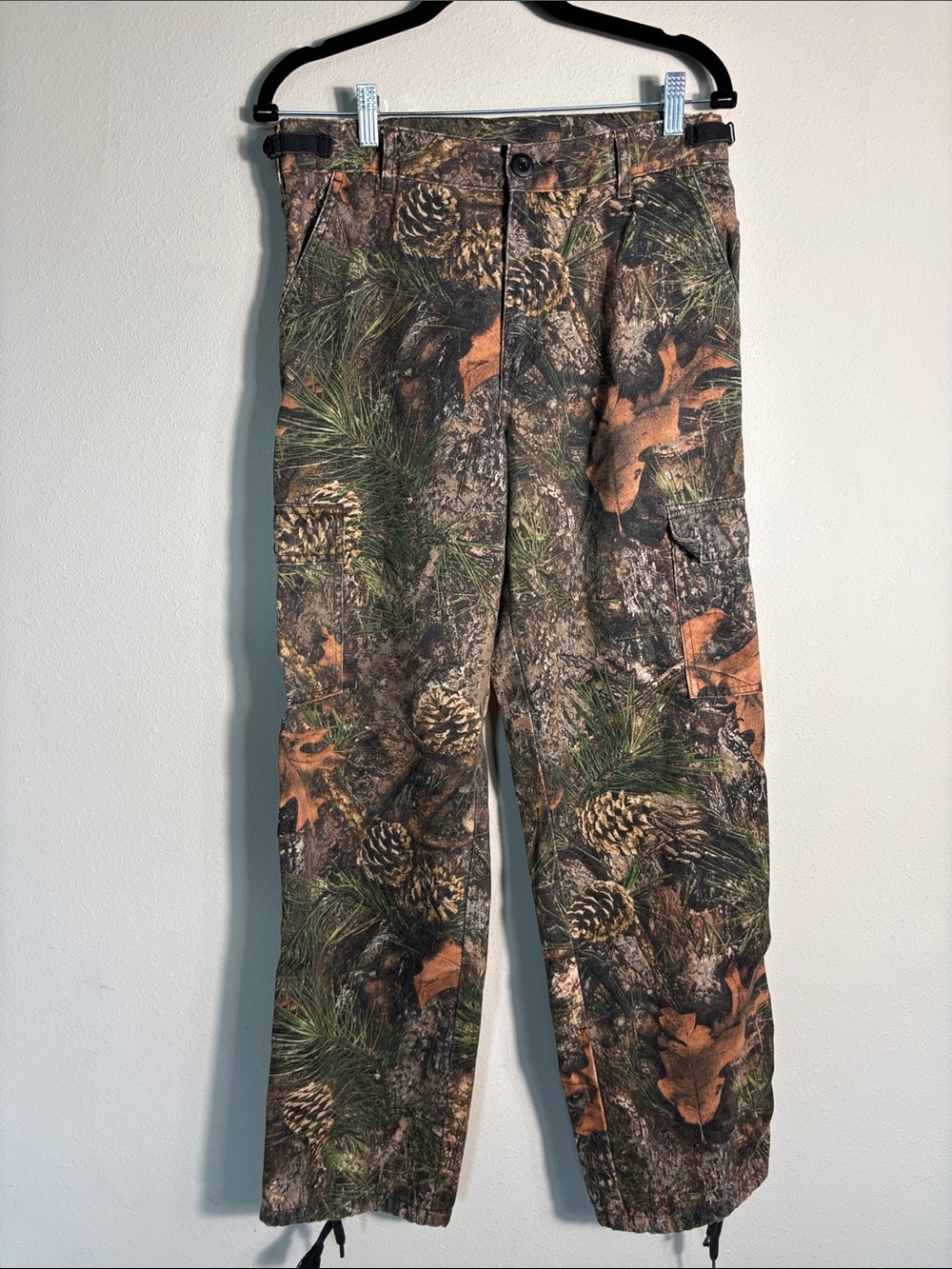 Camo Print Cargo Pants - Women's Green/Brown